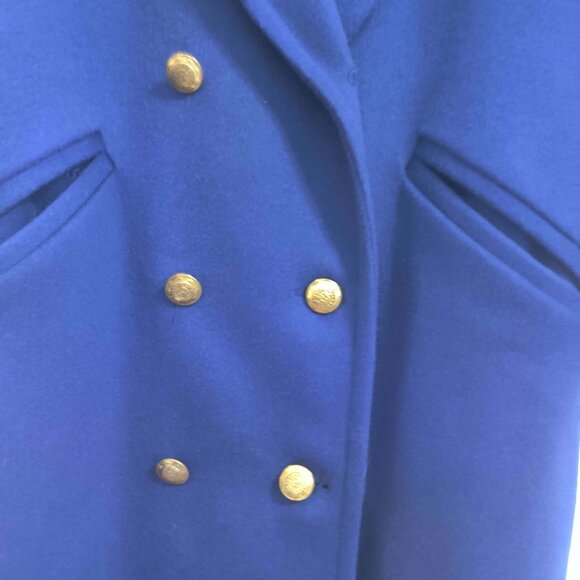 Vintage Noble Fashions, Royal Navy Wool Coat, Size Large - Picture 3 of 3